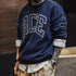 Casual Letter Embroidery Hoodie – Fleece Lined Collegiate Style Warm Sweatshirt